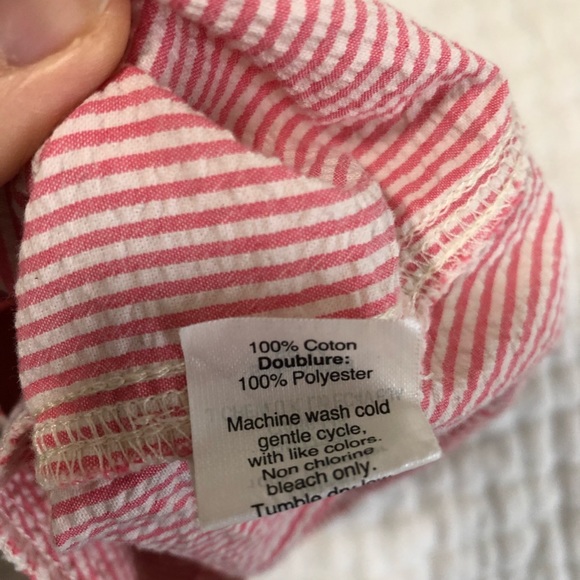 J Crew orange and white seersucker trunks - Picture 3 of 3